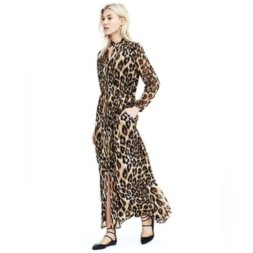 Leopard Print Banana Republic Dress